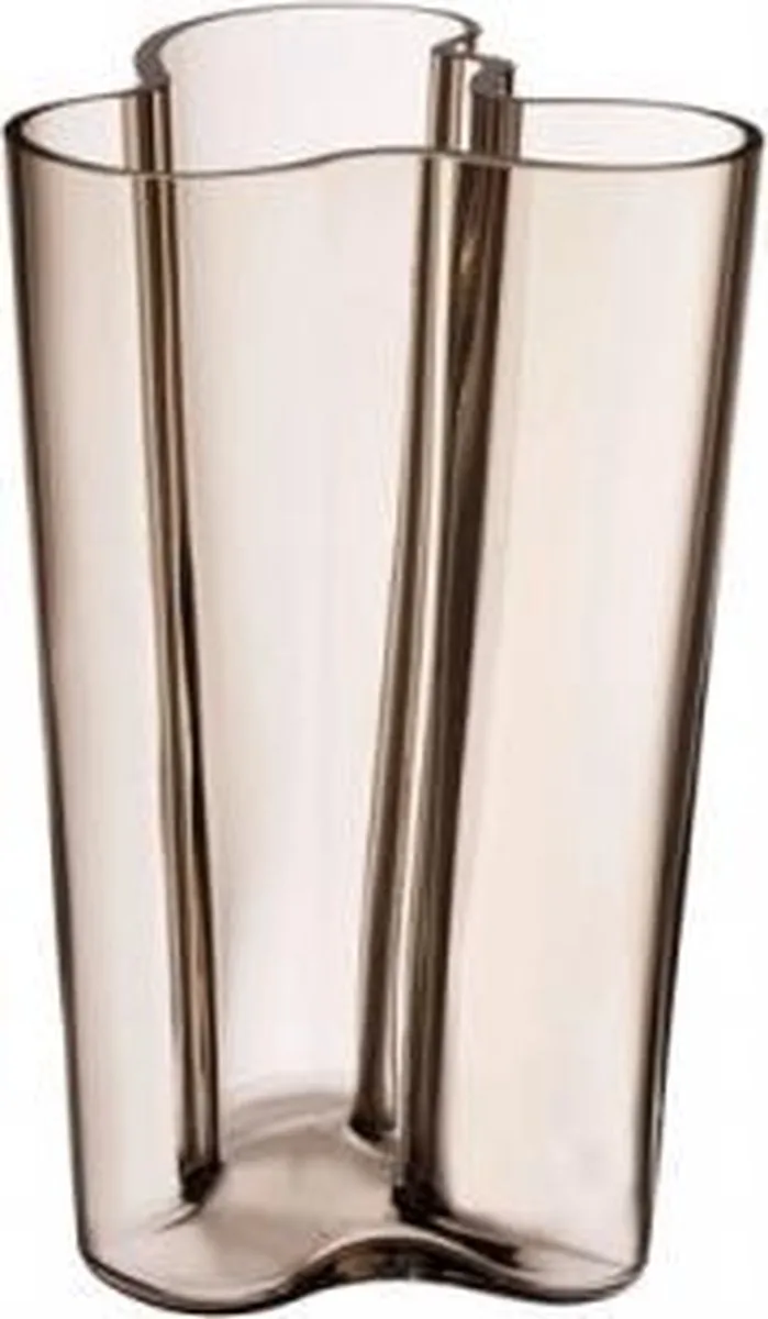Alvar Aalto collection Vaas 25,1 cm Linnen by Iittala in Bruin – product photo