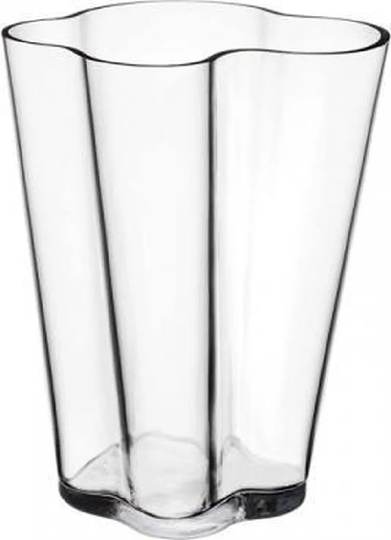 Alvar Aalto collection Vaas 27 cm Clear by Iittala in Helder – product photo