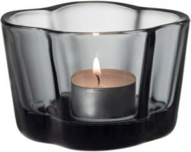 Alvar Aalto collection Waxinelichthouder Grey von Iittala in Grijs – Produktfoto