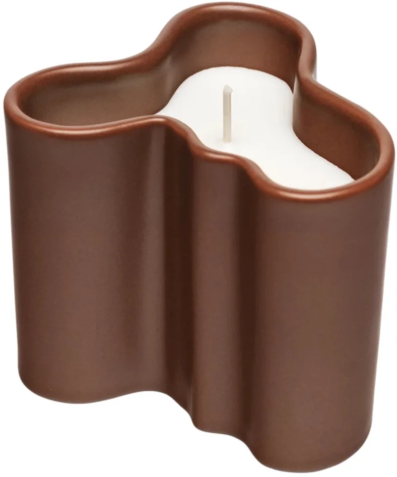 Alvar Aalto geurkaars 8cm fire de Iittala en Bruin – photo du produit