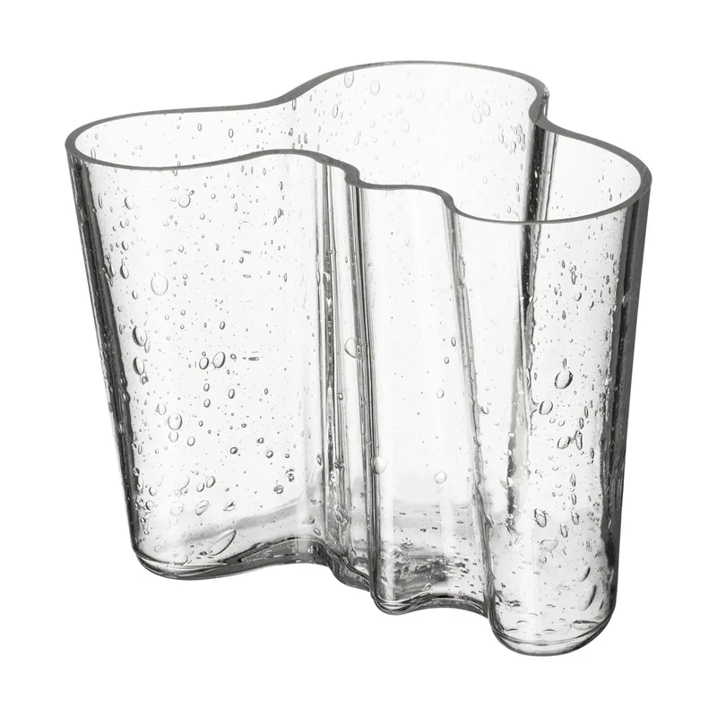 Alvar Aalto Vase jubiläumsausgabe 120 mm Bubbleglas klar de Iittala – photo du produit