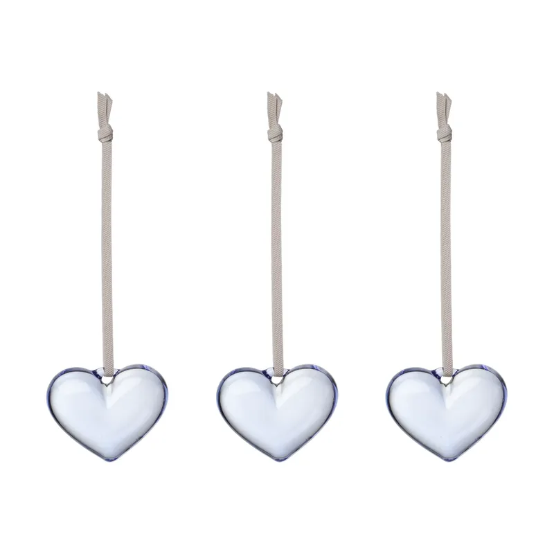 Iittala Glasherz Klarblau, 5 cm, 3er Pack by Iittala – product photo