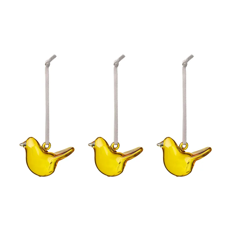 Iittala Glasvogel Gelb, Mini, 3er Pack de Iittala – photo du produit
