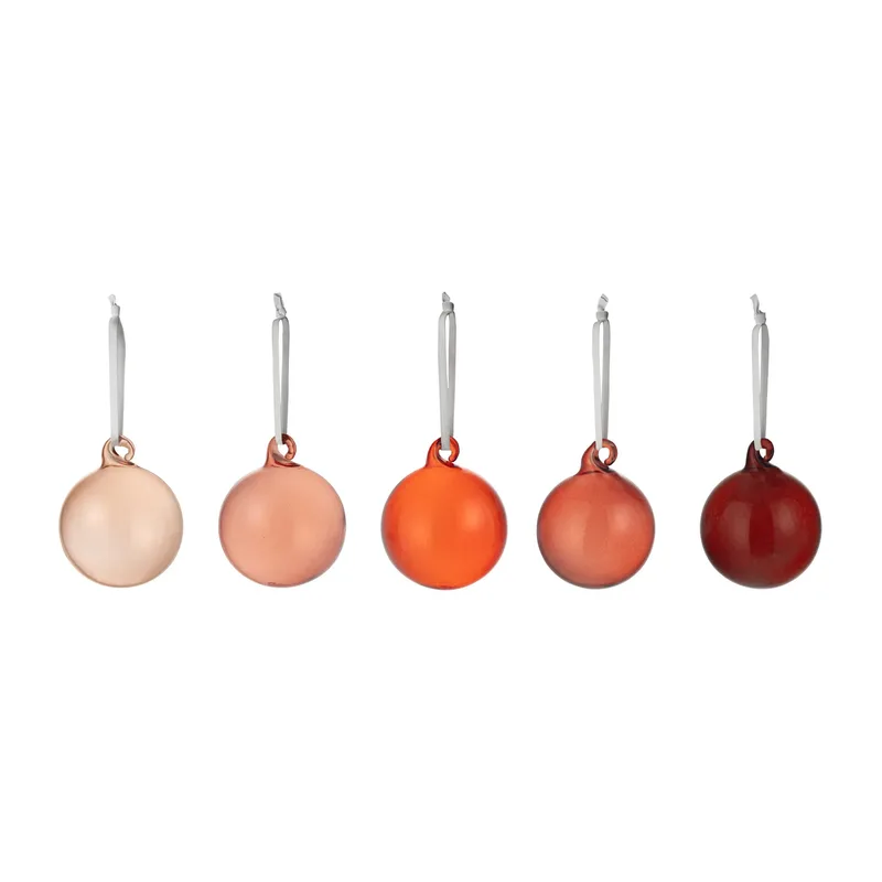 Iittala Weihnachtskugel Glas 40 mm 5 Teile Rot by Iittala – product photo