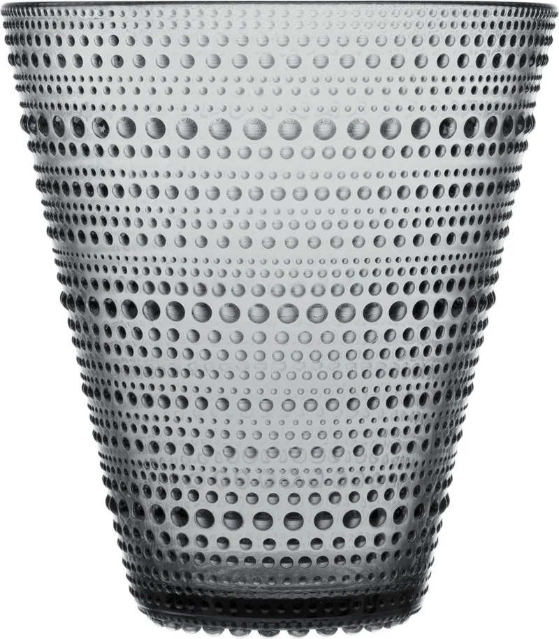 Kastehelmi - Glazen Vaas - Bloemenvaas - 154 mm - 1 Stuk de Iittala en Grijs – photo du produit