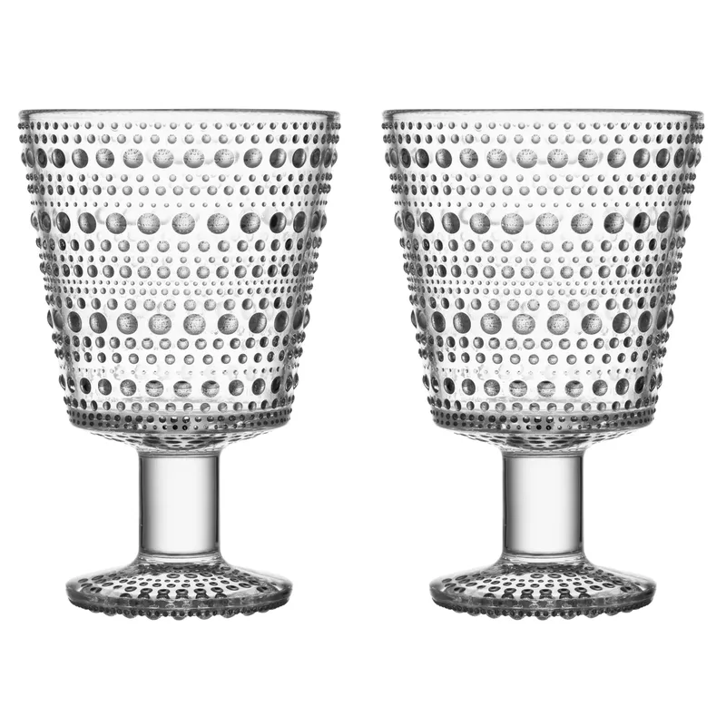 Kastehelmi Trinkglas mit Fuß 26 cl 2-pack Klar by Iittala – product photo