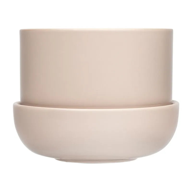 Nappula Blumentopf mit Untersetzer Ø17 cm h13 cm Beige by Iittala – product photo