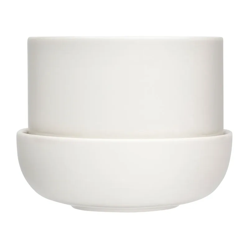 Nappula Blumentopf mit Untersetzer Ø17 cm h13 cm Weiß by Iittala – product photo