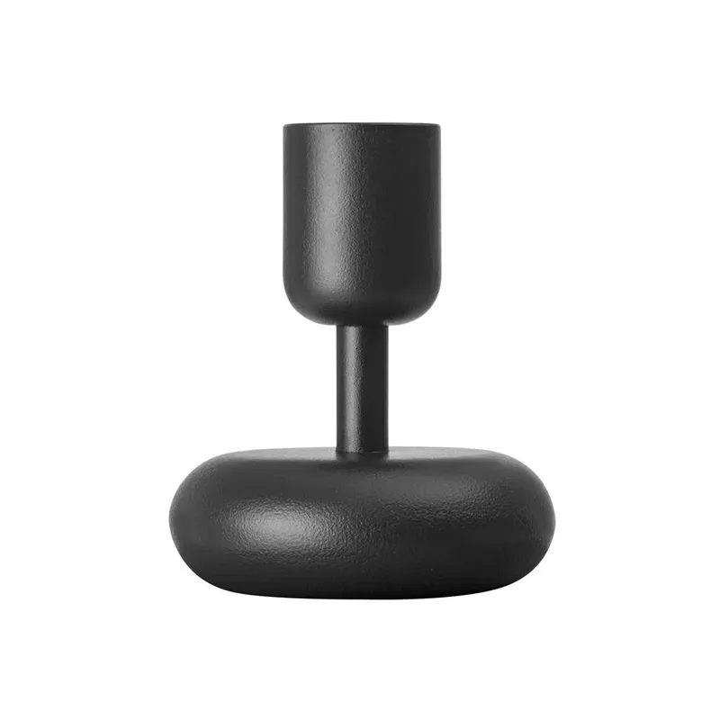 Nappula Kerzenhalter dunkelgrau Klein 107mm van Iittala – productfoto
