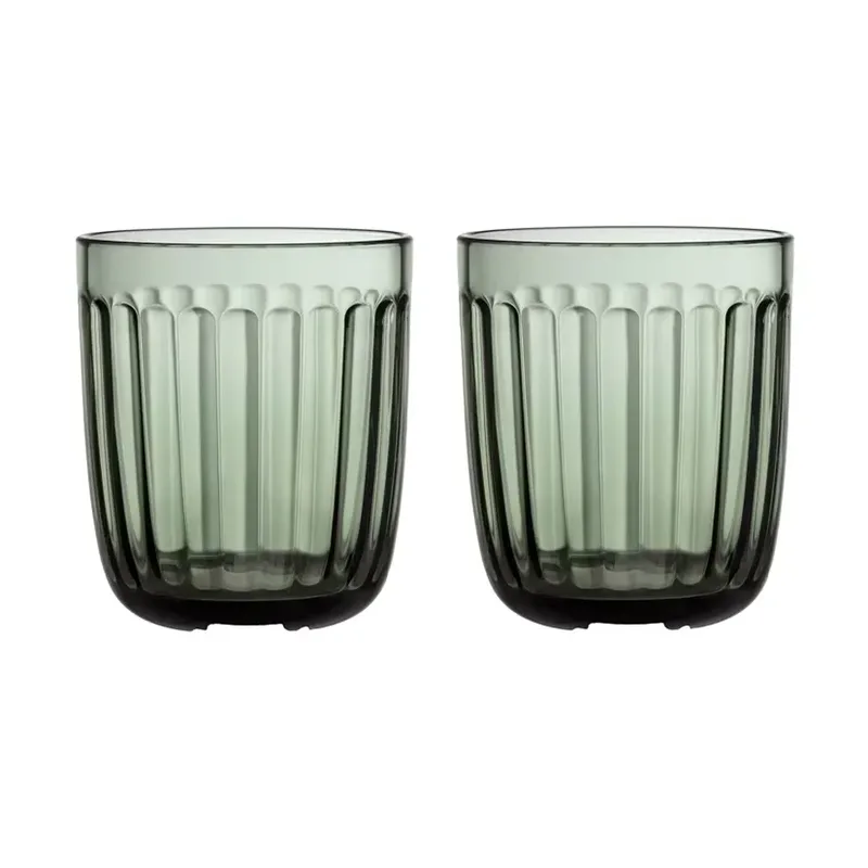 Raami Wasserglas 26 cl 2er-Pack Tannengrün by Iittala – product photo