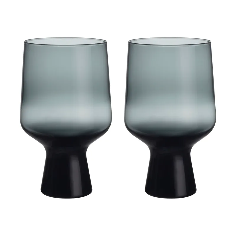 Solare Kelch 40 cl 2er-Pack Stahlgrau van Iittala – productfoto
