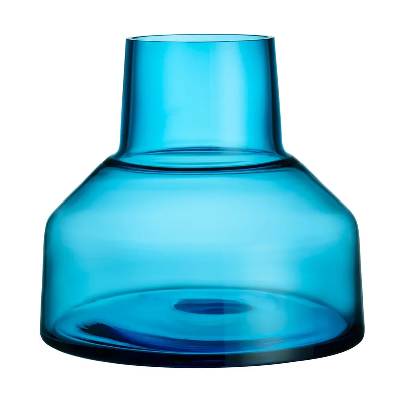 Solare Vase niedrig Ø22x20 cm Electric Blue by Iittala – product photo