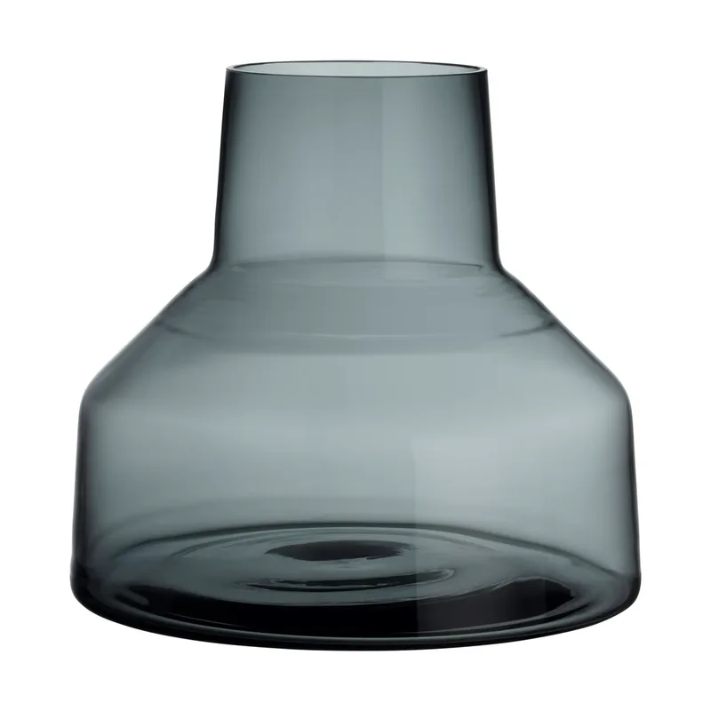 Solare Vase niedrig Ø22x20 cm Stahlgrau van Iittala – productfoto