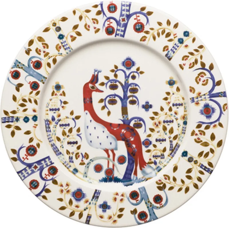 Taika - Borden - Servies Porselein - Oven- en Vaatwasserbestendig - Ø 22 cm - 1 Stuk von Iittala in Wit – Produktfoto