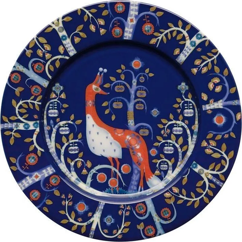 Taika - Borden - Servies Porselein - Oven- en Vaatwasserbestendig - Ø 22 cm - 1 Stuk van Iittala in Blauw – productfoto
