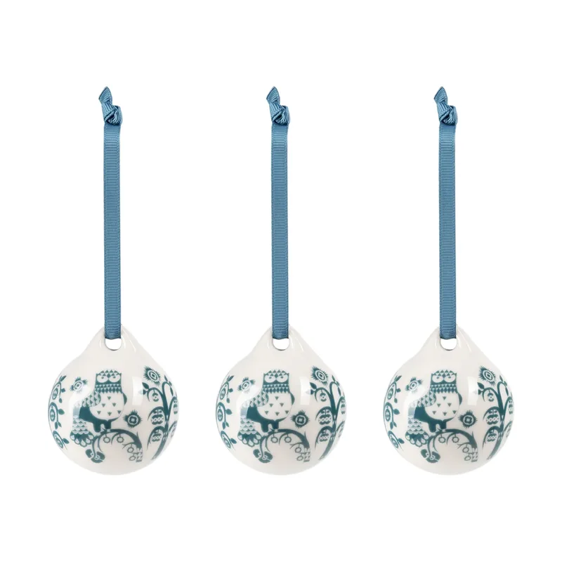 Taika Dekoration Stahlblau, 5 cm, 3er-Pack by Iittala – product photo