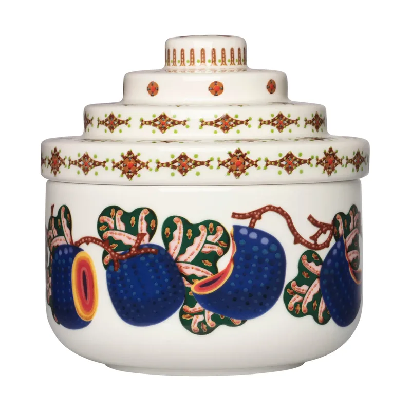 Taika Sato Dose Ø14,5x15 cm Weiß-bunt by Iittala – product photo