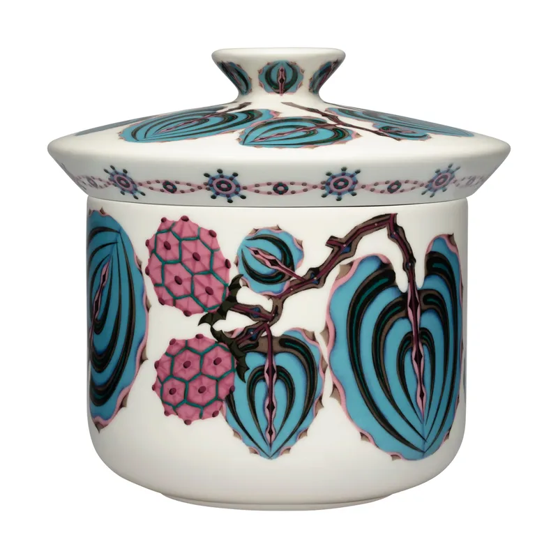 Taika Sato Dose Ø17x16 cm Weiß-bunt by Iittala – product photo