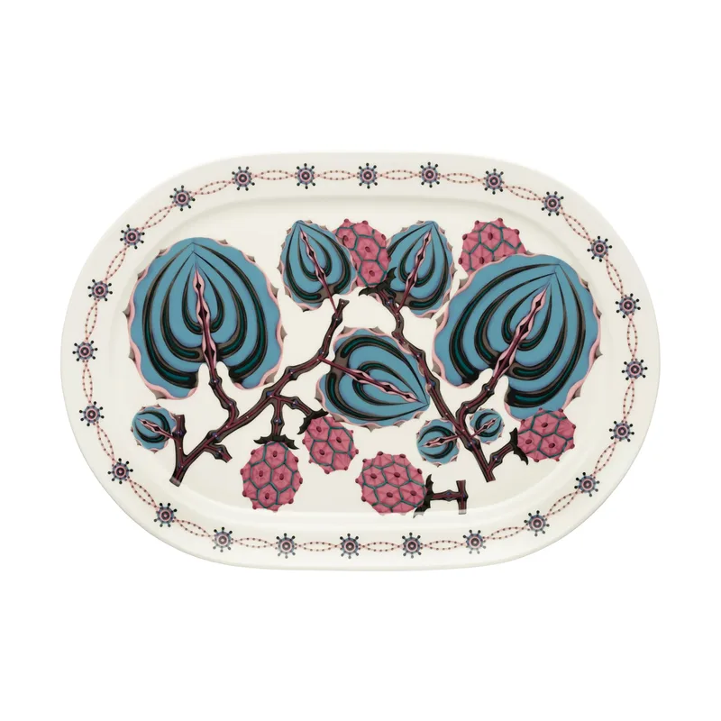 Taika Sato Servierplatte oval 41 cm Weiß-bunt by Iittala – product photo
