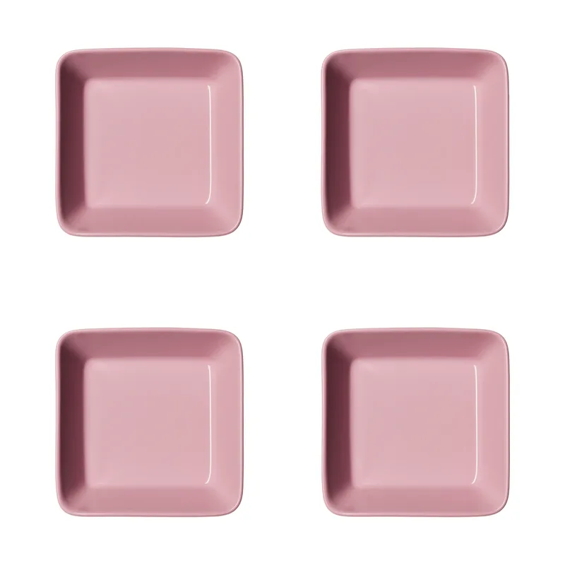 Teema eckiger Teller Ros, 12x12 cm 4er Pack by Iittala – product photo