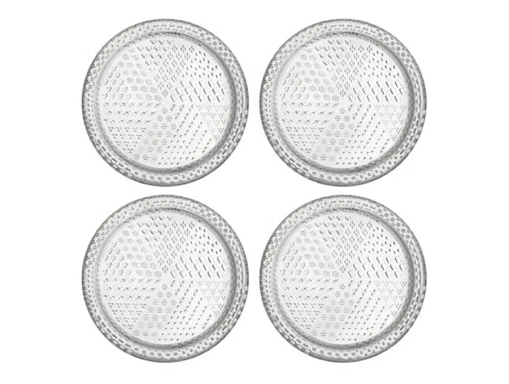Tundra Teller aus Glas, 4-teilig, in der Farbe Klar, Größe: 15,4x1,8cm, 1069533 von Iittala – Produktfoto