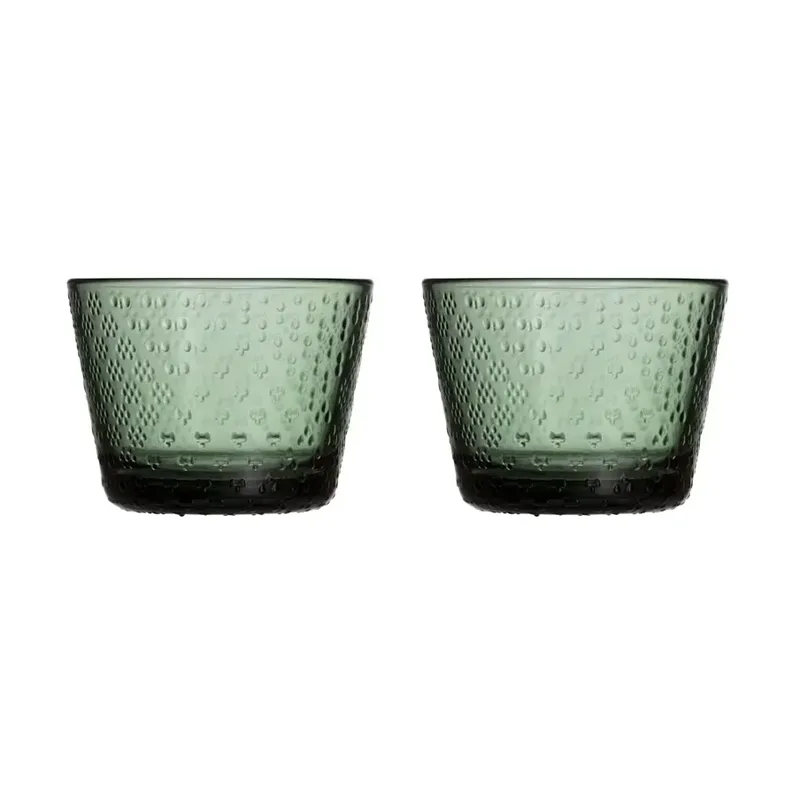 Tundra Wasserglas 16cl 2er Pack Tannengrün by Iittala – product photo