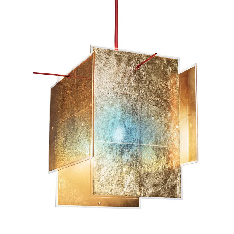 24 Karat Blau Hanglamp 450cm - Ingo Maurer - Woonkamer - Designer - Kunststof - 1 lamp de Ingo Maurer – photo du produit