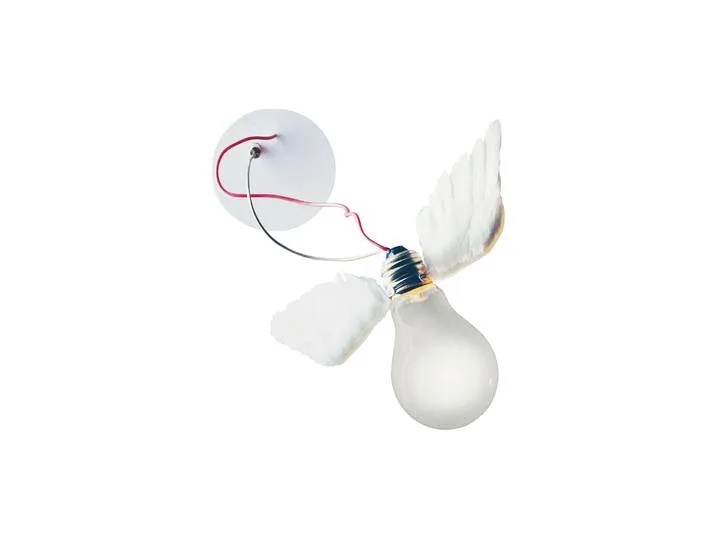 Applique orientable Lucellino - Blanc - Plume d'oie - Designer Ingo Maurer de Ingo Maurer – photo du produit