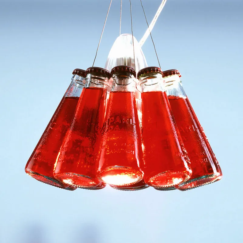 Camparin Light 155cm Hanglamp - Ingo Maurer Campari Light - Woonkamer - Designer - Glas - Gebundeld by Ingo Maurer – product photo