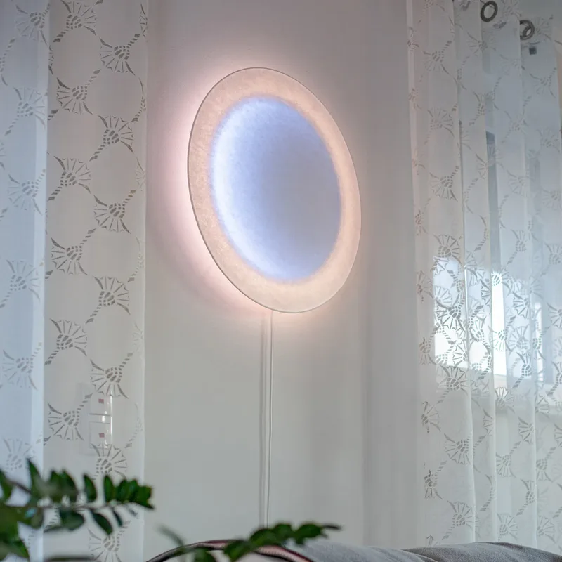 MOODMOON LED wandlamp, RGBW, rond - Ingo Maurer - Woonkamer - Designer - Papier / Karton van Ingo Maurer – productfoto
