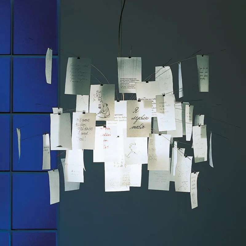 Zettel'Z Lamp 5 Hanglamp - Ingo Maurer Zettel'z 5 - Woonkamer - Designer - Papier / Karton - 1 lamp fra Ingo Maurer – produktbillede