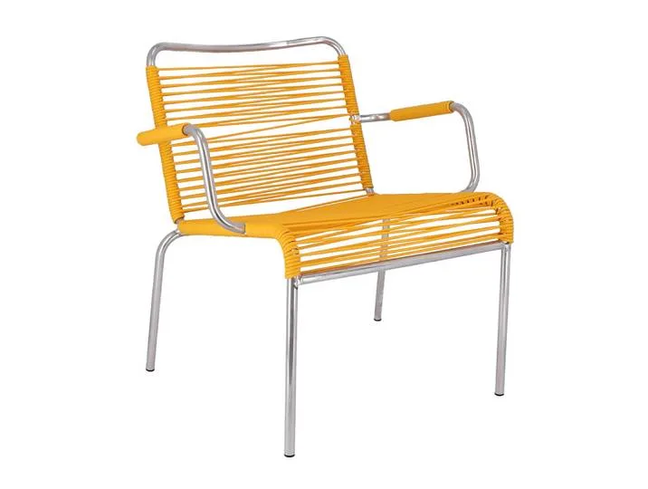 Loungesessel MYA SPAGHETTI Gestell Aluminium Bespannung von Jan Kurtz – Produktfoto