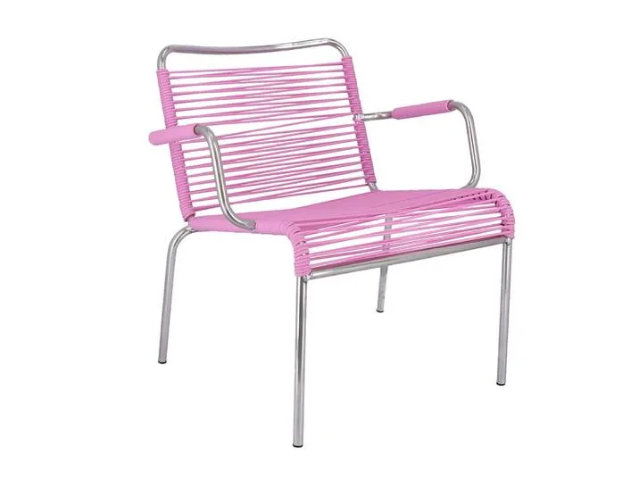 Loungesessel MYA SPAGHETTI Gestell Aluminium Bespannung von Jan Kurtz – Produktfoto