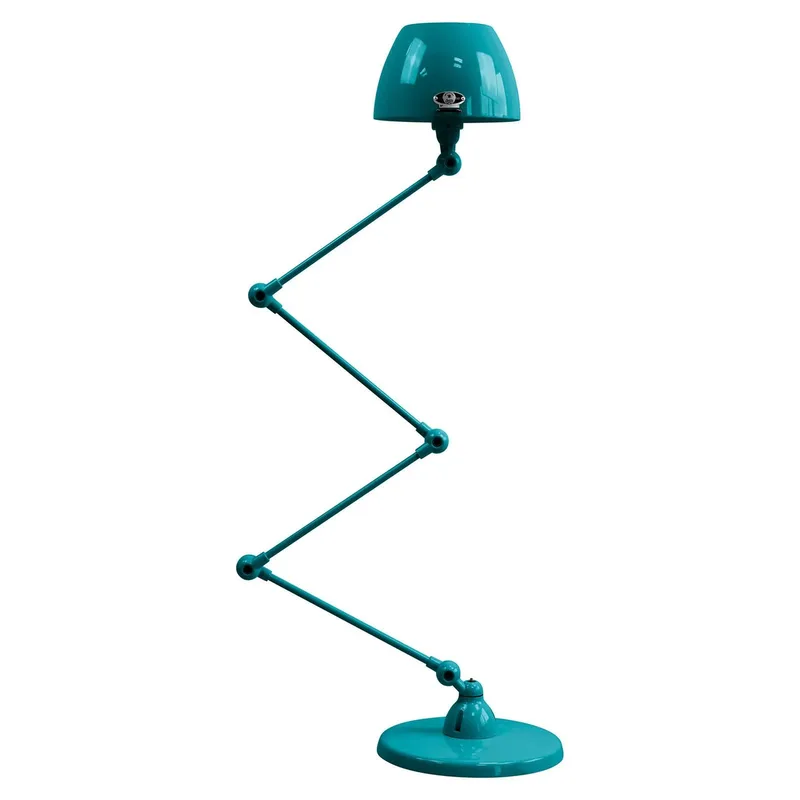 Aicler AIC433 golvlampa med ledad arm, blå från Jieldé i Oceaanblauw – produktbild