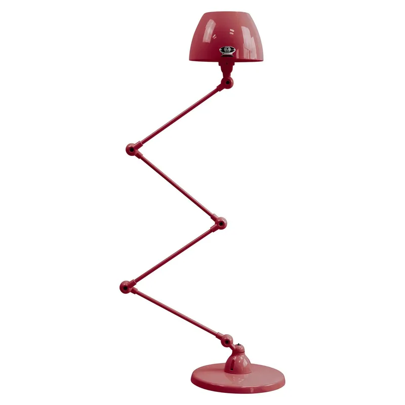Aicler AIC433scharnier-vloerlamp bordeaux von Jieldé in Bordeauxrood – Produktfoto