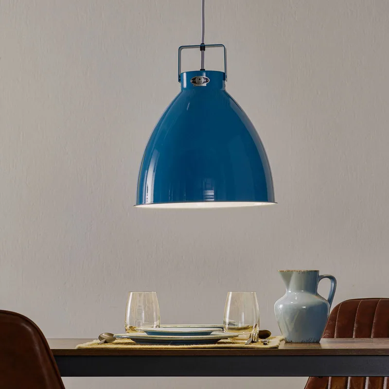 Augustin A360 hanglamp de Jieldé en Lichtblauw glanzend – photo du produit