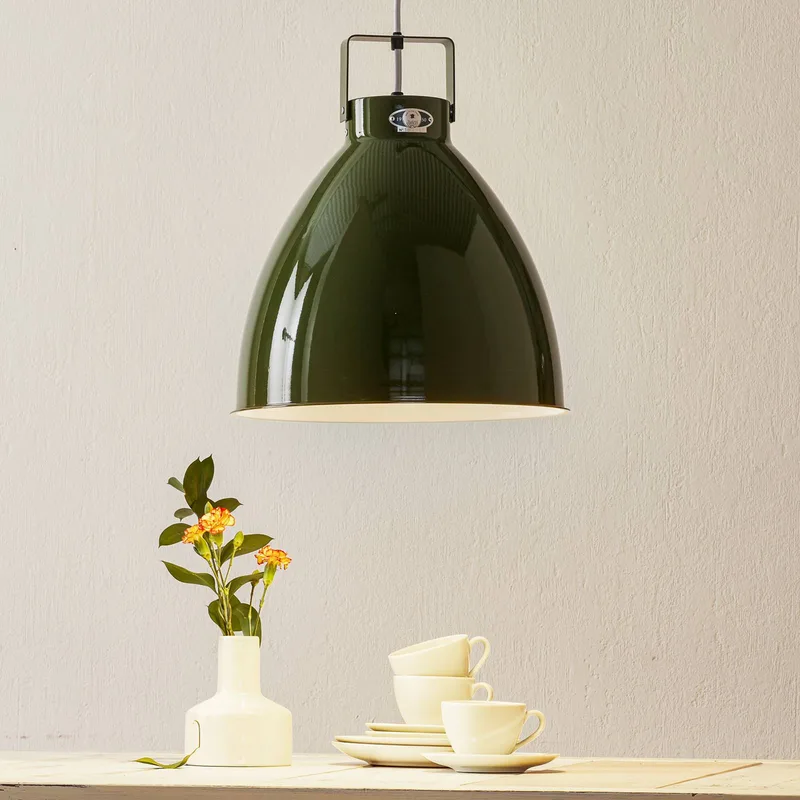 Augustin A360 hanglamp by Jieldé in Olijfgroen glanzend – product photo