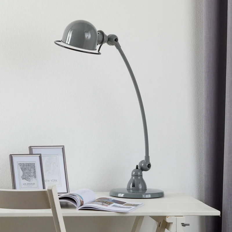 Loft C6000 tafellamp, gebogen de Jieldé en Gris – photo du produit 2 sur 5