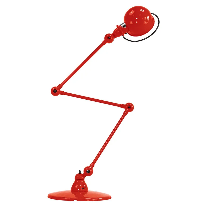 Loft D9403 scharnier-vloerlamp van Jieldé in Rood – productfoto