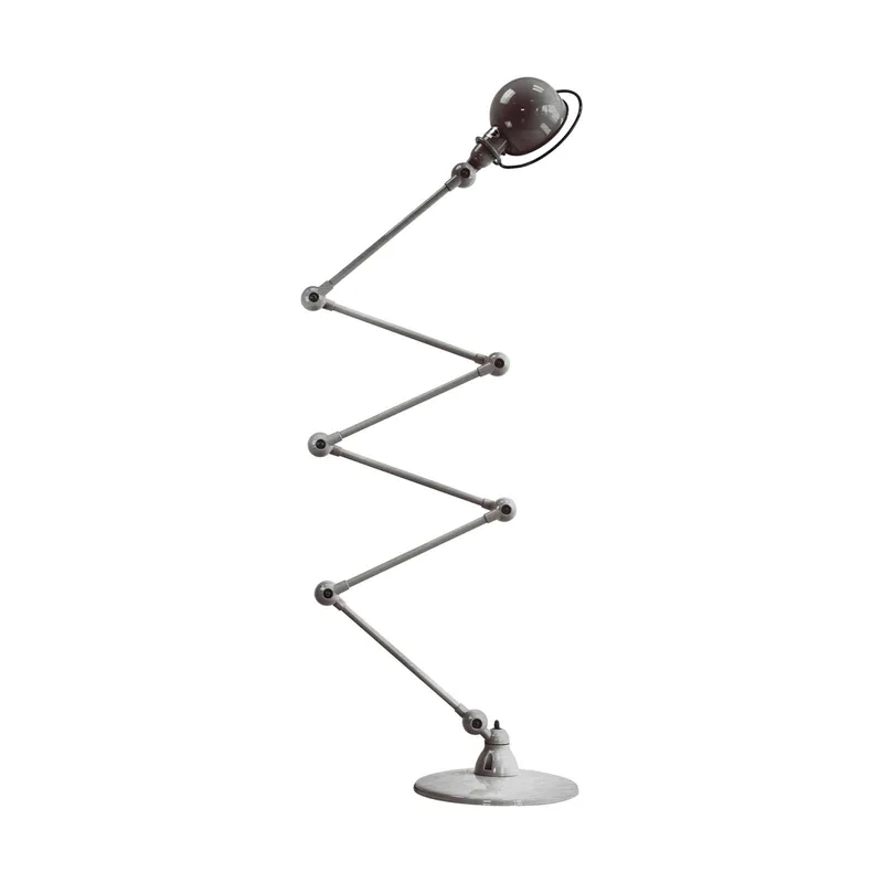 Loft D9406 Vloerlamp 6x40cm by Jieldé in Geborsteld staal – product photo