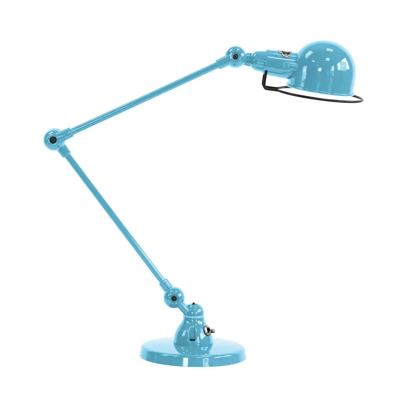 Signal SI333 tafellamp met voet, blauw van Jieldé in Pastelblauw – productfoto