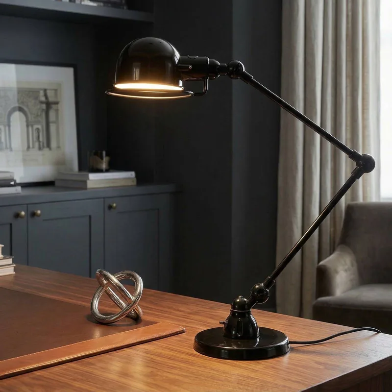 Signal SI333 tafellamp met voet de Jieldé en Noir – photo du produit