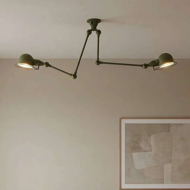 Signal Sky3773 plafondlamp, 2-lamps groen van Jieldé in Olijfgroen – productfoto