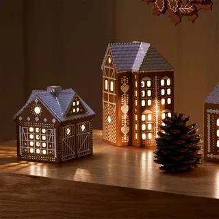 Gingerbread Lichthaus Christmas barn 11,5 cm de Kähler – photo du produit 2 sur 5