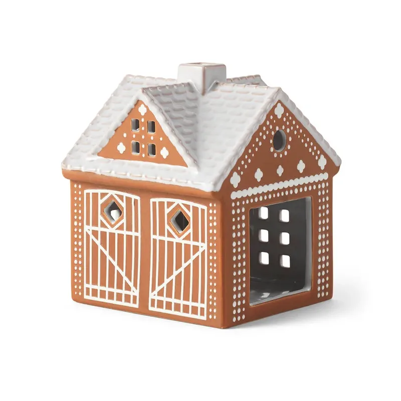 Gingerbread Lichthaus Christmas barn 11,5 cm de Kähler – photo du produit 3 sur 5
