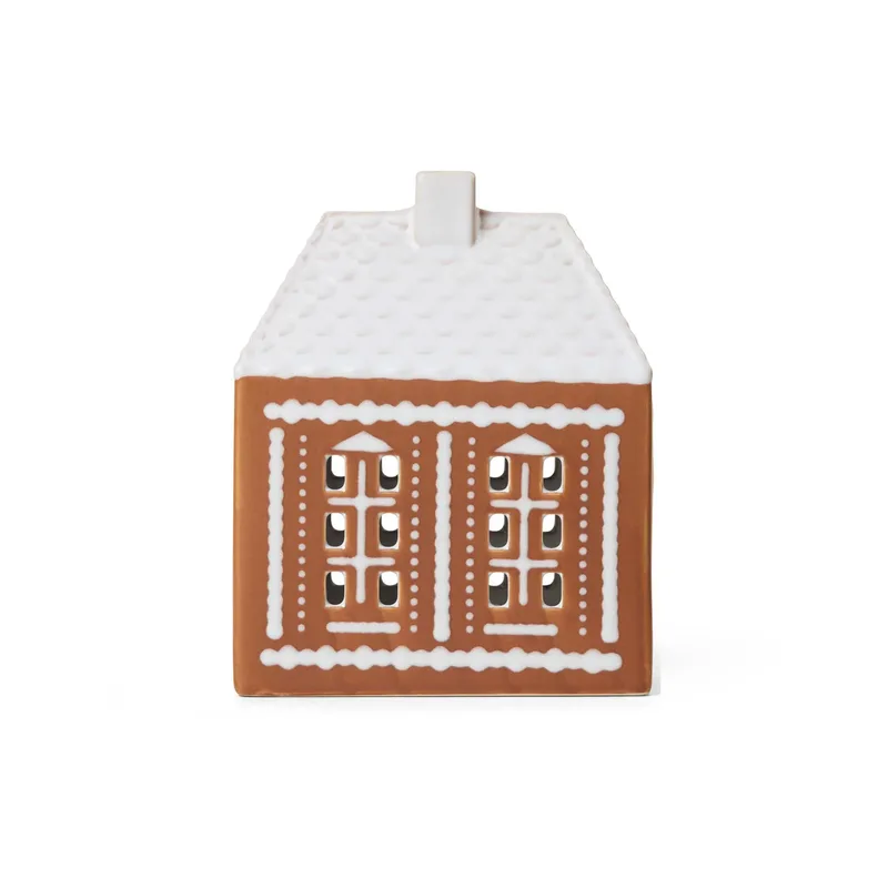 Gingerbread Lichthaus medium 15cm Braun by Kähler – product photo