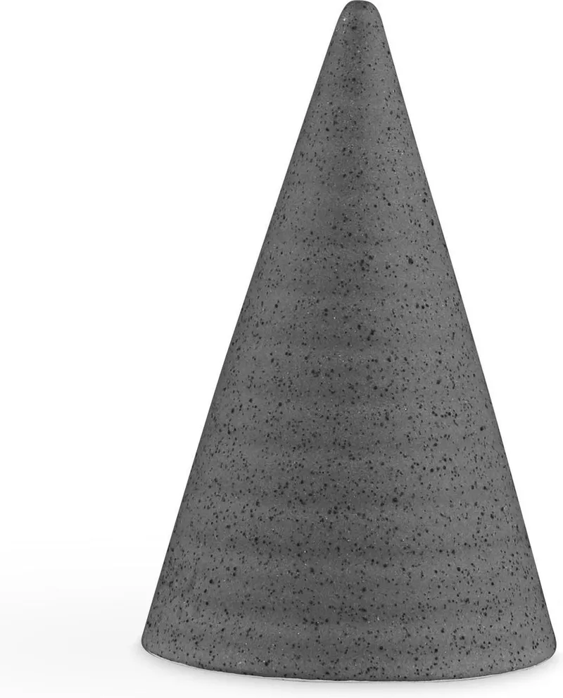 Glazed Cone - 11 cm - gemeleerd by Kähler in Grijs – product photo