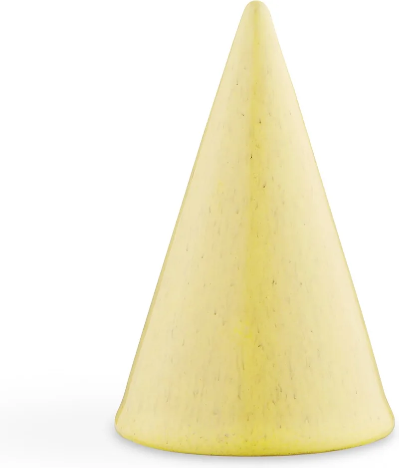 Glazed Cone - 11 cm - Licht van Kähler in Geel – productfoto