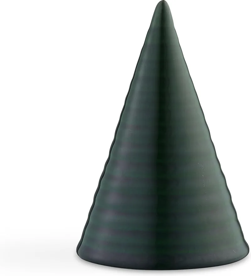 Glazed Cone - 15 cm - Donker by Kähler in Groen – product photo