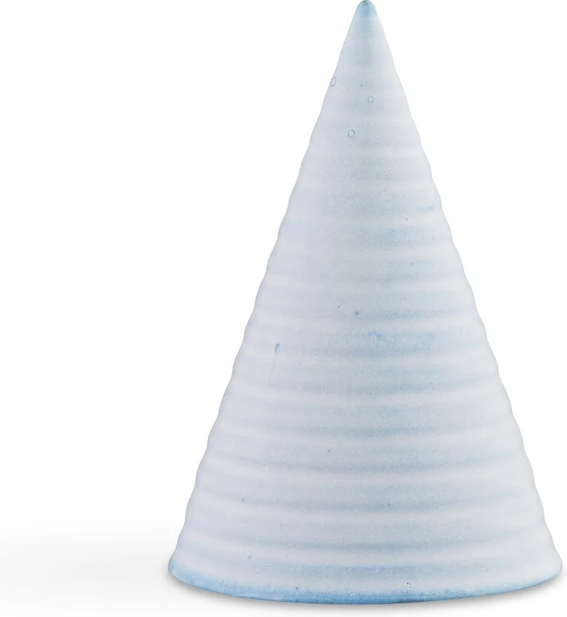 Glazed Cone - 15 cm - Licht by Kähler in Blauw – product photo